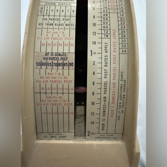 Vintage IDL Deluxe Modern Postal Scale Made in USA Unique Collectible Industrial - Picture 7 of 15